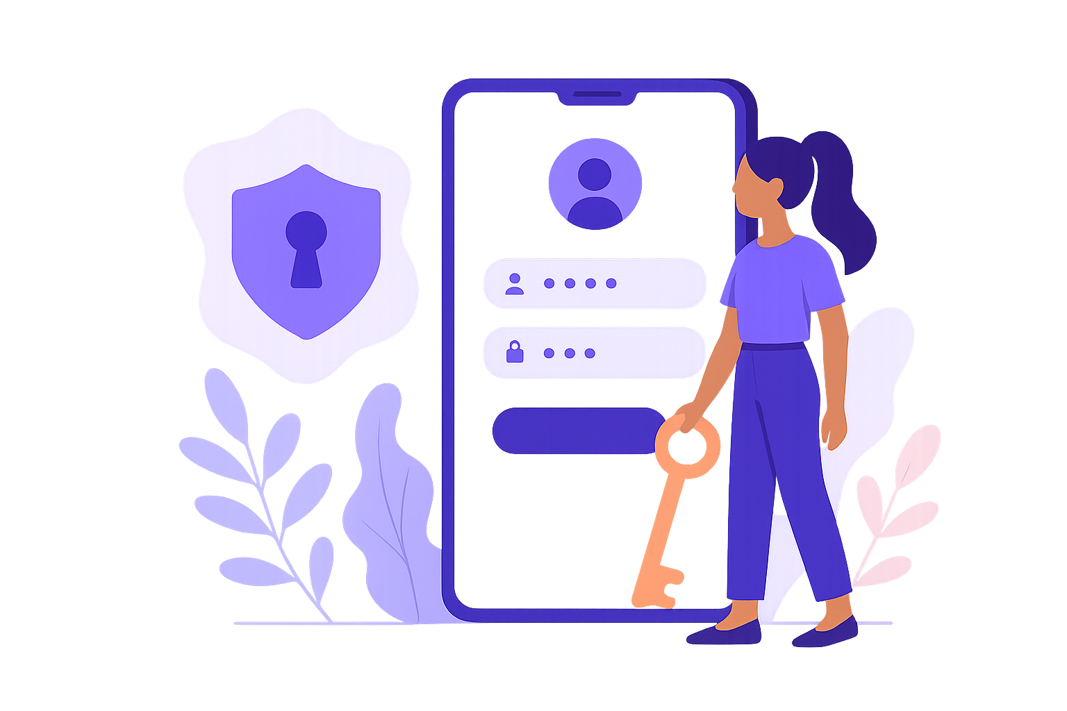 Ilustração de Login